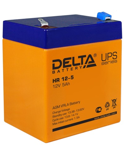 Delta HR 12-5. Аккумулятор герметичный свинцово-кислотный. Delta в Санкт-Петербурге