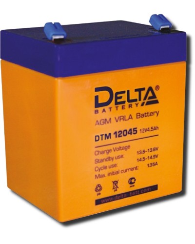 Delta DTM 12045. Аккумулятор герметичный свинцово-кислотный. Delta в Санкт-Петербурге