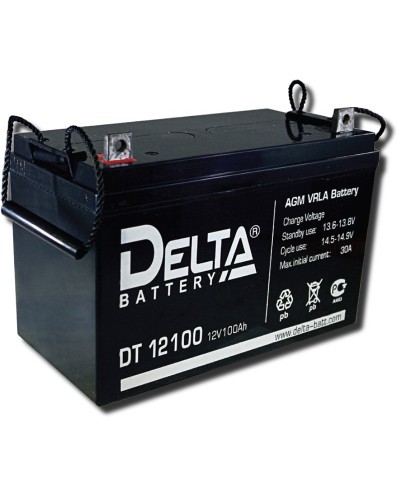 Delta DT 12100. Аккумулятор герметичный свинцово-кислотный. Delta в Санкт-Петербурге
