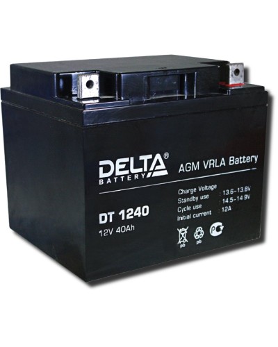 Delta DT 1240. Аккумулятор герметичный свинцово-кислотный. Delta в Санкт-Петербурге