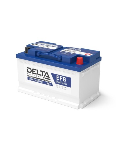 Delta START MASTER EFB 1285 (85 Ah). Аккумулятор автомобильный герметичный свинцово-кислотный. Delta в Санкт-Петербурге