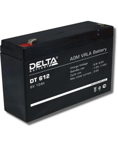Delta DT 612. Аккумулятор герметичный свинцово-кислотный. Delta в Санкт-Петербурге