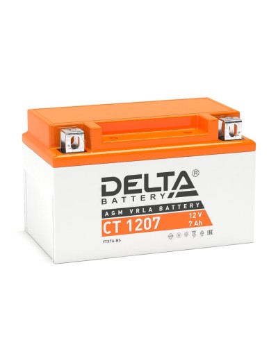 Delta CT 1207. Аккумулятор герметичный свинцово-кислотный стартерный. Delta в Санкт-Петербурге