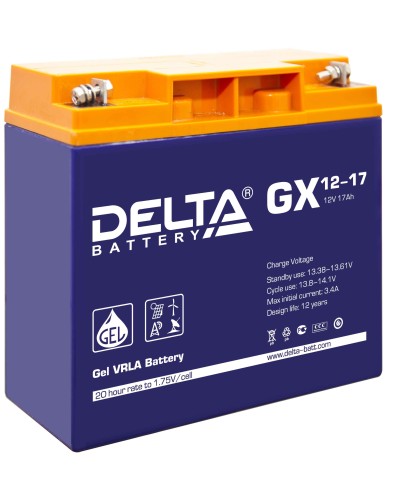 Delta GX 12-17. Аккумулятор герметичный свинцово-кислотный. Delta в Санкт-Петербурге