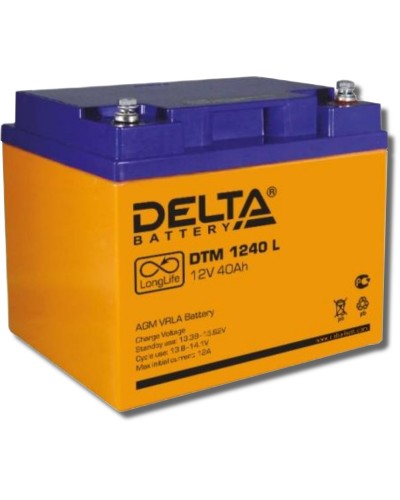 Delta DTM 1240 L. Аккумулятор герметичный свинцово-кислотный. Delta в Санкт-Петербурге