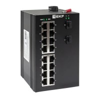 TSX-U-2GX/SFP-16GT. Промышленный неуправляемый коммутатор. EKF