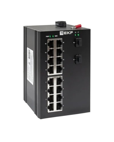 TSX-U-2GX/SFP-16GT. Промышленный неуправляемый коммутатор. EKF в Санкт-Петербурге