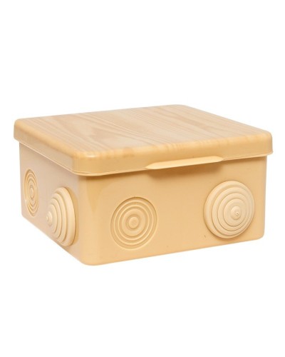 КМР-030-014 с крышкой (100х100х55) светлое дерево IP54 (plc-kmr-030-014-s). Коробка распределительная. EKF в Санкт-Петербурге