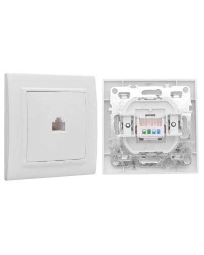 Минск Розетка RJ-45 1-местная СП (ERK01-035-10). Розетка RJ-45 1-местная СП. EKF в Санкт-Петербурге