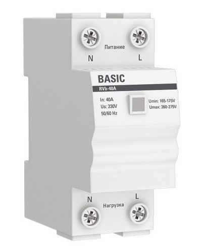 RVb-40A Basic (rvb-40a). Реле напряжения. EKF в Санкт-Петербурге