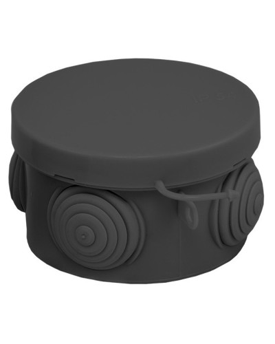 КМР-040-038 с крышкой (65х40) чёрная IP54 (plc-kmr-040-038-b). Коробка распределительная. EKF в Санкт-Петербурге