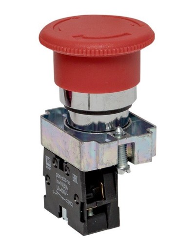 BS542 поворотная красная грибок NC (xb2-bs542). Кнопка поворотная красная грибок. EKF в Санкт-Петербурге