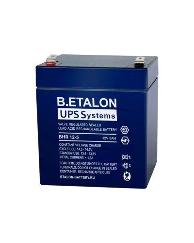 B.ETALON BHR 12-5. Аккумулятор герметичный свинцово-кислотный. ETALON в Санкт-Петербурге