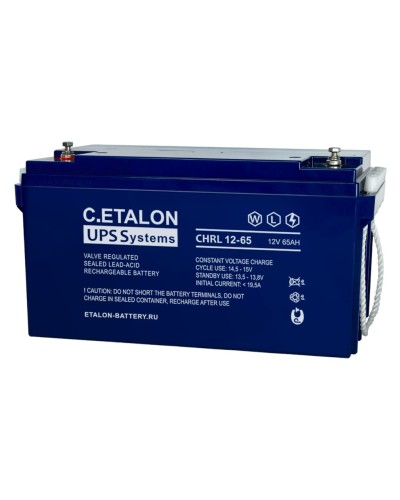 C.ETALON CHRL 12-65. Аккумулятор герметичный свинцово-кислотный. ETALON в Санкт-Петербурге