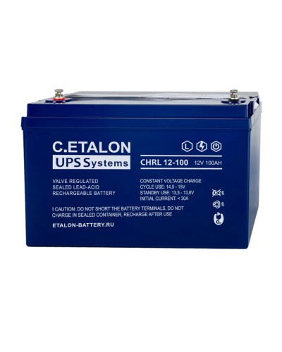 C.ETALON CHRL 12-100. Аккумулятор герметичный свинцово-кислотный. ETALON в Санкт-Петербурге