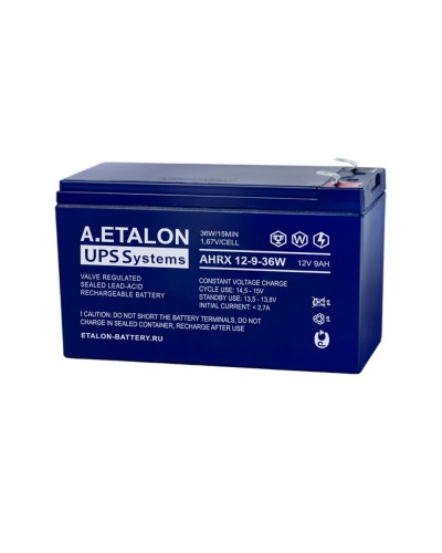 A.ETALON AHRX 12-9-36W. Аккумулятор герметичный свинцово-кислотный. ETALON в Санкт-Петербурге