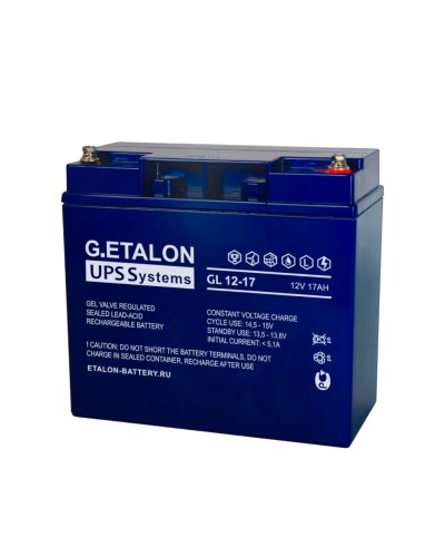 G.ETALON GL 12-17. Аккумулятор герметичный свинцово-кислотный. ETALON в Санкт-Петербурге