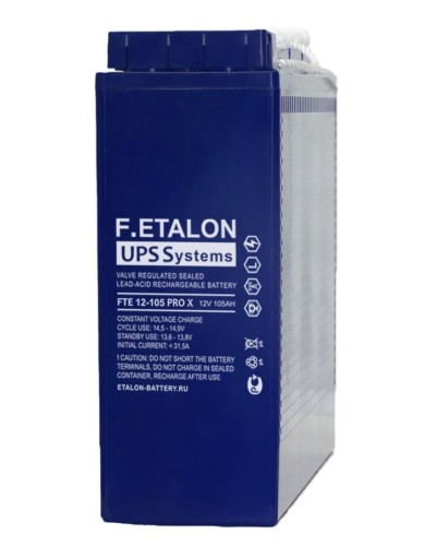 F.ETALON FTE 12-105 PRO X. Аккумулятор герметичный свинцово-кислотный. ETALON в Санкт-Петербурге