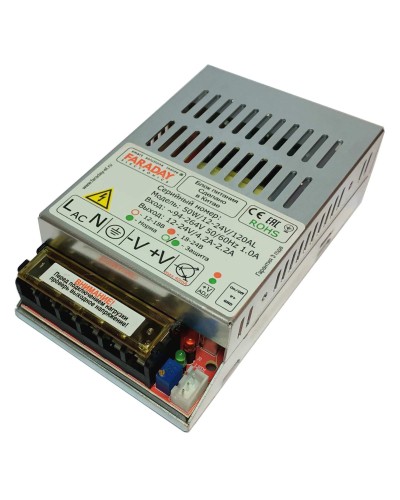 50W/12-24V/120AL. Импульсный блок питания. FARADAY в Санкт-Петербурге