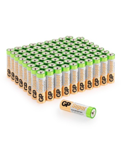 GP Super Alkaline 15A AA (GP 15A-2CRVS80), упак. 80 шт.. Алкалиновые батарейки. GP Batteries в Санкт-Петербурге