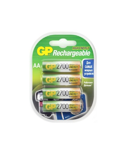 GP 270AAHC AA (GP 270AAHC-2DECRC4), упак. 4 шт.. Перезаряжаемые аккумуляторы. GP Batteries в Санкт-Петербурге