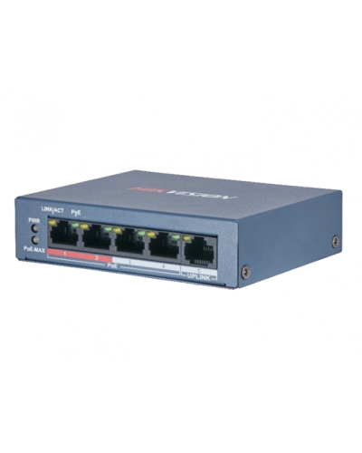 DS-3E0105P-E/M(B). Коммутатор с питанием POE. Hikvision в Санкт-Петербурге