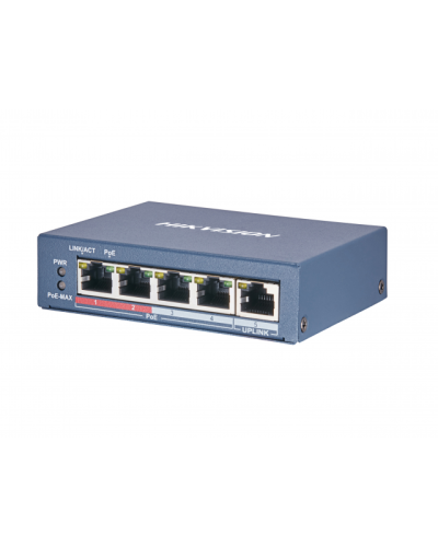 DS-3E0105P-E(B). Коммутатор с питанием POE. Hikvision в Санкт-Петербурге