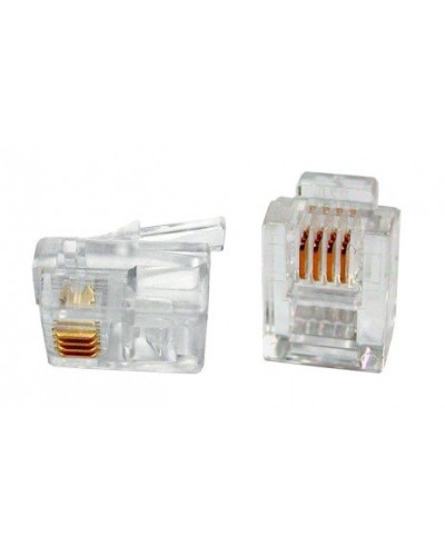 PLUG-6P4C-P-C2-100 (100 шт). Разъем RJ-12. Hyperline в Санкт-Петербурге