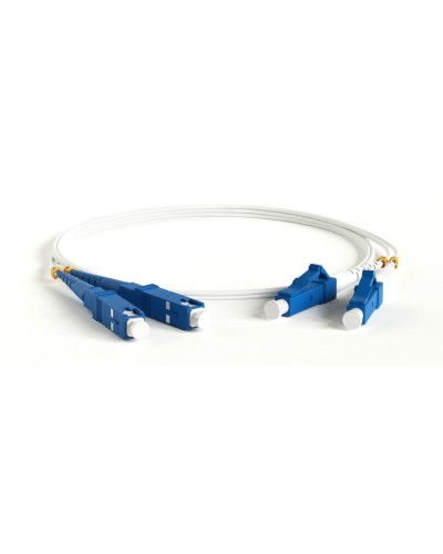 FC-D2-9A1-LC/UR-SC/UR-H-3M-LSZH-WH. Патч-корд волоконно-оптический LC-SC. Hyperline в Санкт-Петербурге
