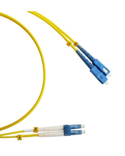 FC-D2-9-LC/UR-SC/UR-H-2M-LSZH-YL. Патч-корд волоконно-оптический LC/UPC-SC/UPC. Hyperline в Санкт-Петербурге