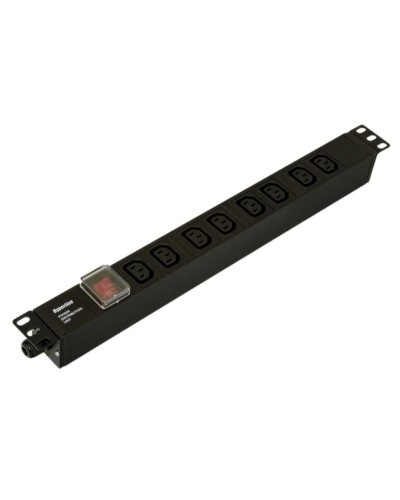 SHE19-8IEC-S-CB. Блок розеток 19. Hyperline в Санкт-Петербурге