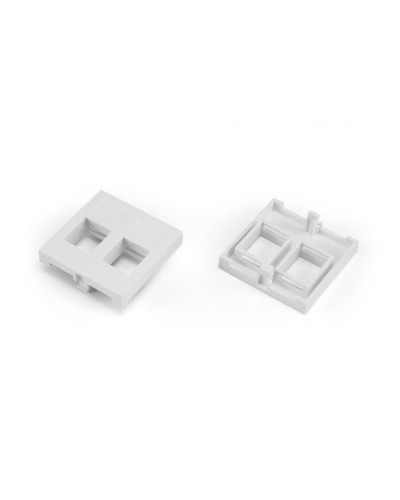 SIP2-2N-M45-45. Вставка 45x45 (аналог Mosaic) для 2х модулей формата Keystone Jack. Hyperline в Санкт-Петербурге