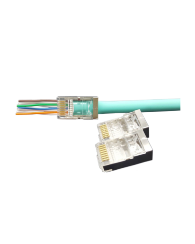 PLEZ-8P8C-U-C6-SH-100 (100 шт). Разъем RJ-45. Hyperline в Санкт-Петербурге