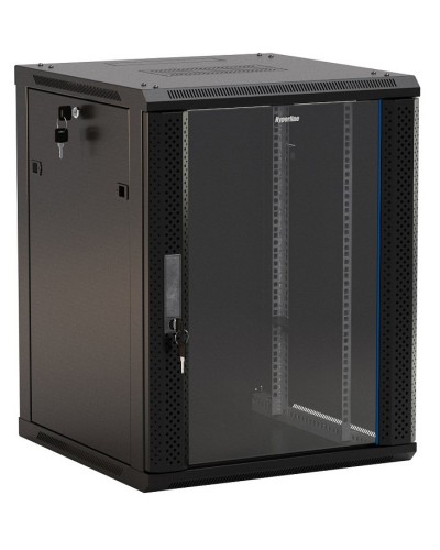 TWB-0645-GP-RAL9004. Шкаф телекоммуникационный 19 настенный 6U. Hyperline в Санкт-Петербурге