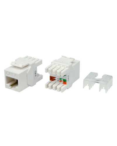 KJ8-8P8C-C6-180-WH. Вставка Keystone Jack RJ-45. Hyperline в Санкт-Петербурге