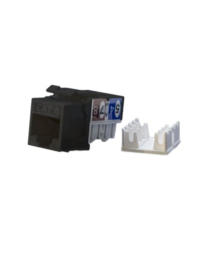 KJ9-8P8C-C6-90-BK. Вставка Keystone Jack RJ-45. Hyperline в Санкт-Петербурге