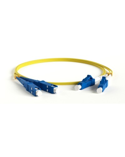 FC-D2-9-LC/UR-SC/UR-H-1.5M-LSZH-YL. Патч-корд волоконно-оптический одномодовый. Hyperline в Санкт-Петербурге
