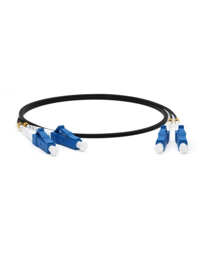 FC-D2-9-LC/UR-LC/UR-H-3M-LSZH-BK. Патч-корд волоконно-оптический одномодовый. Hyperline в Санкт-Петербурге