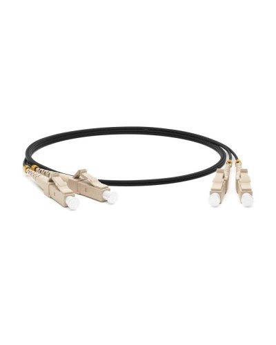 FC-D2-50-LC/PR-LC/PR-H-1M-LSZH-BK. Патч-корд волоконно-оптический многомодовый. Hyperline в Санкт-Петербурге
