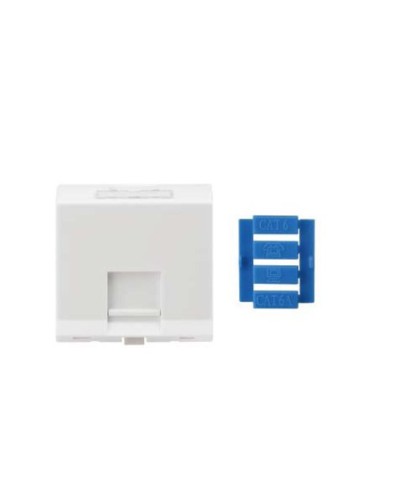 SIP3A-1K-M45-45. Вставка угловая 45x45 для 1 модуля Кeystone Jack, со шторками. Hyperline в Санкт-Петербурге
