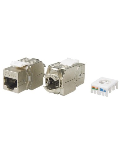 KJ8-8P8C-C6-180-TLS-SH-F-WH. Вставка Keystone Jack RJ-45. Hyperline в Санкт-Петербурге