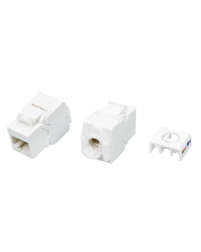 KJ8-8P8C-C6A-180-TLS-WH. Вставка Keystone Jack RJ-45. Hyperline в Санкт-Петербурге