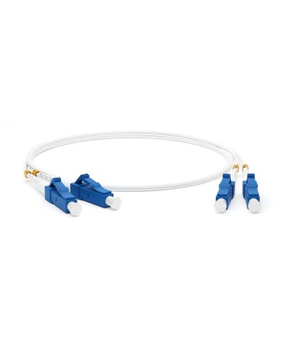FC-D2-9A1-LC/UR-LC/UR-H-2M-LSZH-WH. Патч-корд волоконно-оптический одномодовый. Hyperline в Санкт-Петербурге