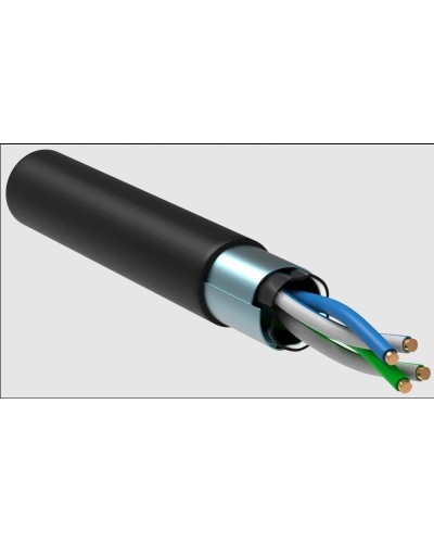 GENERICA F/UTP 5E 24AWG 2PR LDPE 1м черный 305м (BC3-C5E02-339-305-R-G). Кабель «витая пара» (LAN) для структурированных систем связи. IEK в Санкт-Петербурге