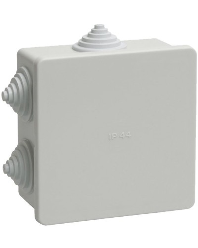 Коробка распаячная КМ41235 85х85х40 открытой проводки IP44 6 гермовводов серая (UKO11-085-085-040-K41-44). Коробка распаячная безгалогенная (HF). IEK в Санкт-Петербурге