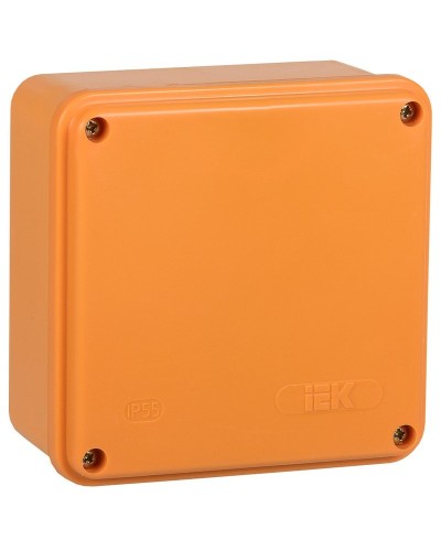 Коробка распаячная огнестойкая ПС 100х100х50 6P 4мм² IP44 гладкие стенки (UKF20-100-100-050-6-4-09). Коробка распаячная огнестойкая безгалогенная (HF). IEK в Санкт-Петербурге