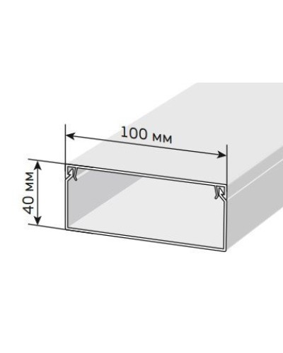 Короб 100х40 ЭЛЕКОР (CKK10-100-040-1-K01). Кабель-канал с двойным замком. IEK в Санкт-Петербурге