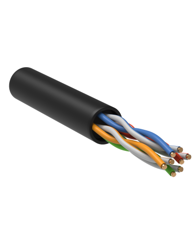 GENERICA U/UTP кат.5E 24AWG 4 пары LDPE черный (BC3-C5E04-139-305-R-G). Кабель «витая пара» (LAN) для структурированных систем связи. IEK в Санкт-Петербурге