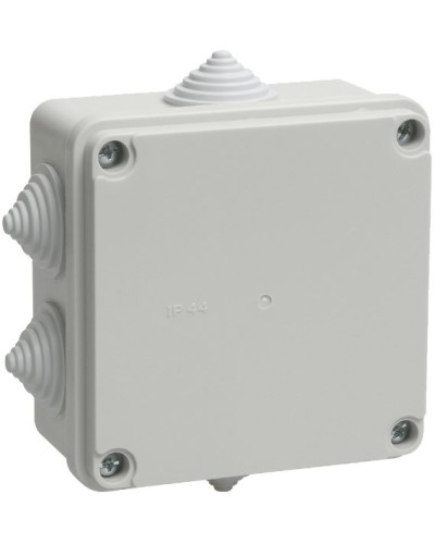 Коробка распаячная КМ41233 100х100х50 открытой проводки IP44 6 гермовводов серая (UKO11-100-100-050-K41-44). Коробка распаячная безгалогенная (HF). IEK в Санкт-Петербурге