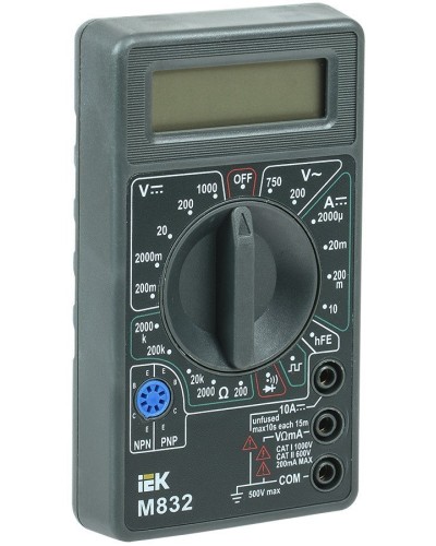 Мультиметр цифровой Universal M832 (TMD-2S-832). Мультиметр цифровой. IEK в Санкт-Петербурге